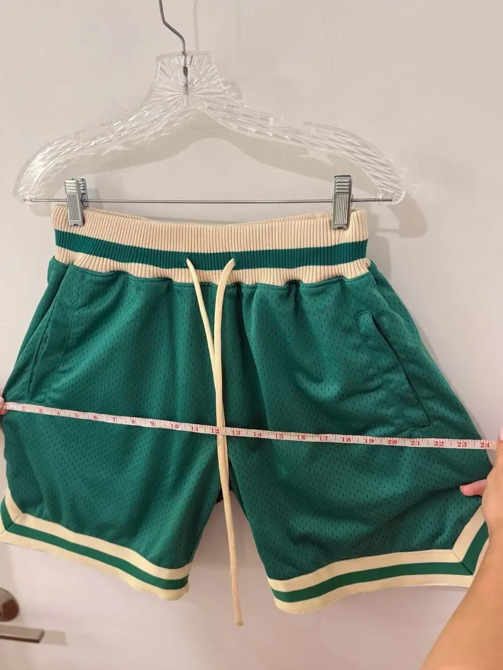 Mitchell & Ness Boston Celtics Kelly Green Mesh Swingman Basketball Shorts